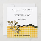 パーティー·フクロウ·招待状(任意の大事な行事) 招待状 (裏面)