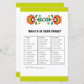 パーティー ブライズシャワーゲーム 財布の中身は？ フェスティバル (正面/裏面)