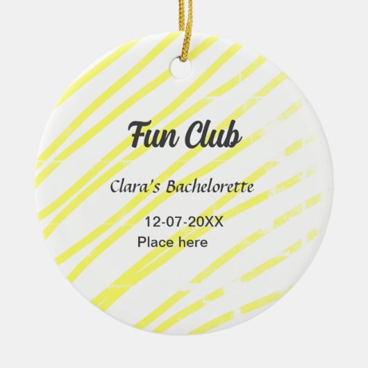 パーティー ブライズ バックル オブ ゼロ ライン セラミックオーナメント (正面)