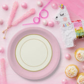 パーティー ペーパー チャイナ風 プレート リム付き (パーティー)