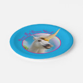 パーティー·ユニコーン·ホース·アンド·レインボー ペーパープレート (アングル)