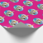 パーティー·ユニコーン·ホース·アンド·レインボー ラッピングペーパー (角)