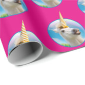 パーティー·ユニコーン·ホース·アンド·レインボー ラッピングペーパー (ロールコーナー)