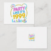パーティー・ライク・イッツ・1999®™ – エレクトリック・ネオン・サウンドトラック エンクロージャーカード (正面/裏面)
