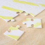 パーティー ライン 黄色 バックグラウンド ジグソーパズル (側面)