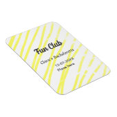 パーティー ライン 黄色 バックグラウンド マグネット (右側)