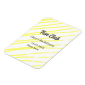 パーティー ライン 黄色 バックグラウンド マグネット (左側)