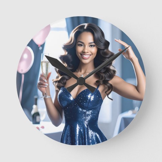 パーティー ラウンド壁時計 (正面)
