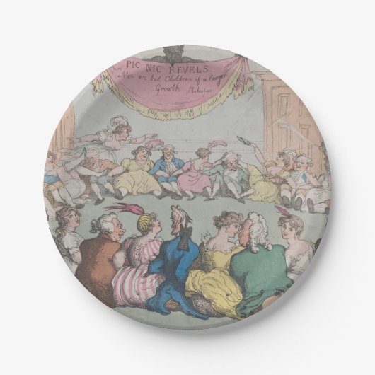 パーティー – ラウンド紙プレート ペーパープレート (正面)