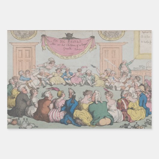 パーティー – ラッピングギフト紙 ラッピングペーパーシート (正面)