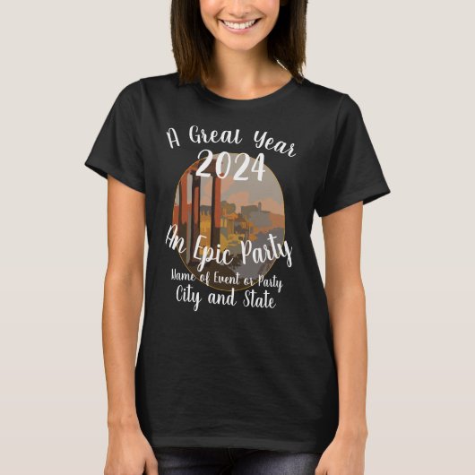パーティー 写真 家族 ディナー Tシャツ 再会 2044 Tee (正面)