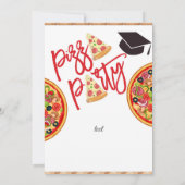 パーティー 卒業お祝い ピザ 招待状 (裏面)