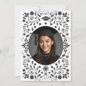 パーティー 卒業写真 招待状 (裏面)