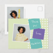 パーティー 卒業 かわいい サンクス ポストカード (正面/裏面)