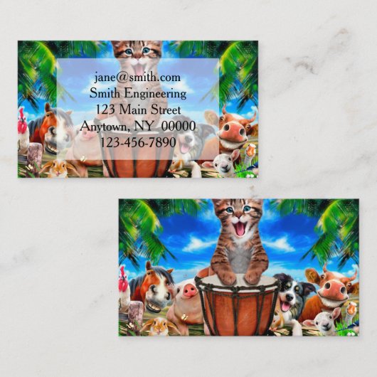 パーティー 名刺 (正面/裏面)