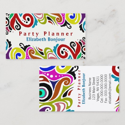 パーティー～名刺 名刺 (正面/裏面)