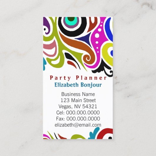 パーティー～名刺 名刺 (裏面)