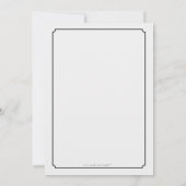 パーティー、懇親会、またはイベント5x7ブラック招待状 招待状 (裏面)