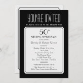 パーティー、懇親会、またはイベント5x7ブラック招待状 招待状 (正面/裏面)