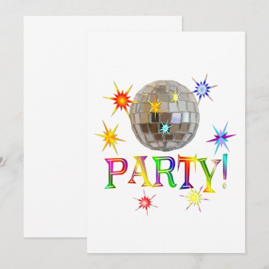 パーティー! 招待状 (正面/裏面)
