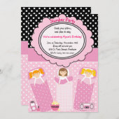 パーティー 招待状 (正面/裏面)