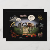 パーティー 招待状 (正面/裏面)