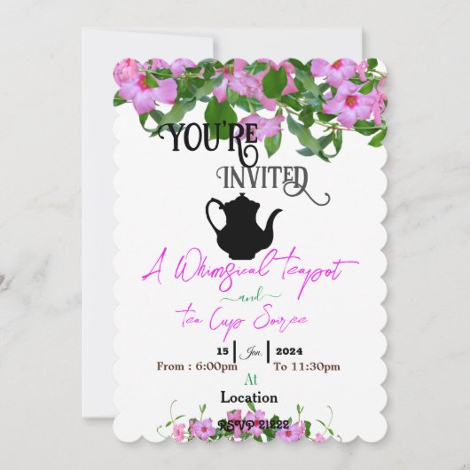 パーティー 招待状 (正面)