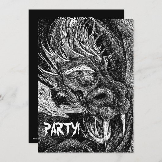 パーティー! 招待状 (正面/裏面)