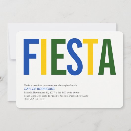 パーティー: 招待状: エルサルバドル: エルサルバドルの旗 招待状 (正面)