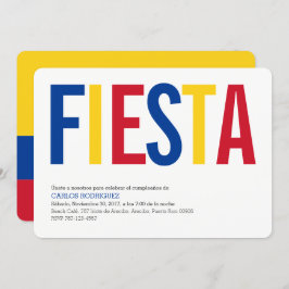 パーティー: 招待状: コロンビア: コロンビアの旗 招待状