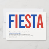 パーティー：招待状：チリ：チリの国旗 招待状 (正面)
