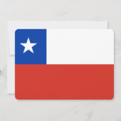 パーティー: 招待状: チリ: チリの旗 招待状 (裏面)