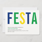 パーティー: 招待状: ブラジル: ペルーの旗 招待状 (正面)