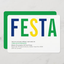 パーティー: 招待状: ブラジル: ペルーの旗