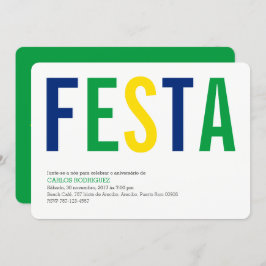 パーティー: 招待状: ブラジル: ペルーの旗 招待状