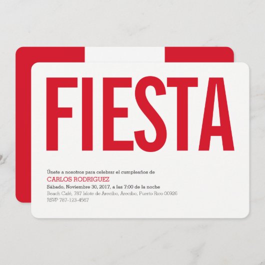 パーティー: 招待状: ペルー: ペルーの旗 招待状 (正面/裏面)