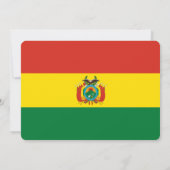 パーティー:招待状:ボリビア:ボリビア旗 招待状 (裏面)