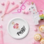 パーティー!水彩ラマ ペーパープレート (パーティー)