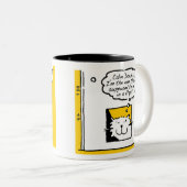 パーティー。猫がパーティー ツートーンマグカップ (正面右)