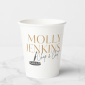 パーティー　紙コップ　料理テーマ　独身女性 紙コップ (正面)