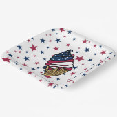 パーティー!赤白青アイスクリーム ペーパープレート (傾斜あり)