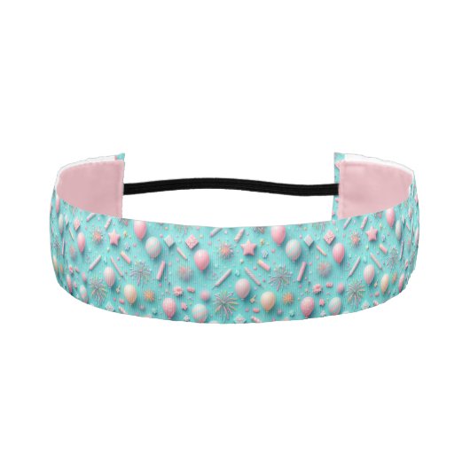 パーティー（青） アスレチックヘッドバンド (正面)