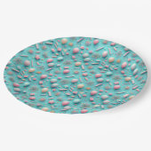 パーティー（青） ペーパープレート (アングル)