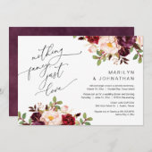 パーティー、駆け落ち、ブルゴーニュの後は幸せに 招待状 (正面/裏面)