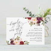 パーティー、駆け落ち、ブルゴーニュの後は幸せに 招待状 (スタンド正面)