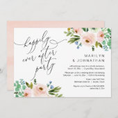 パーティー、駆け落ち、緑の後で幸せに 招待状 (正面/裏面)