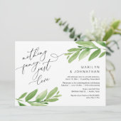 パーティー、駆け落ち、緑の後で幸せに 招待状 (スタンド正面)