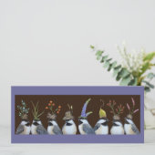 パーティー《鳥》アメリカゴガラフラットカード 招待状 (スタンド正面)