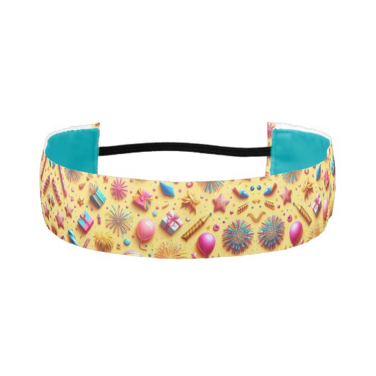 パーティー（黄） アスレチックヘッドバンド (正面)