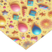 パーティー（黄） ショートテーブルランナー (コーナー)